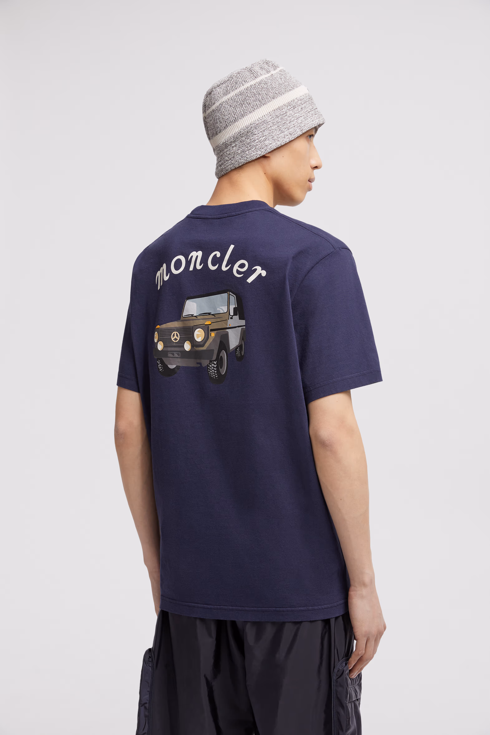 Moncler x Mercedes-Benz by NIGO Cotton T-Shirt Men Navy Blue Moncler 0